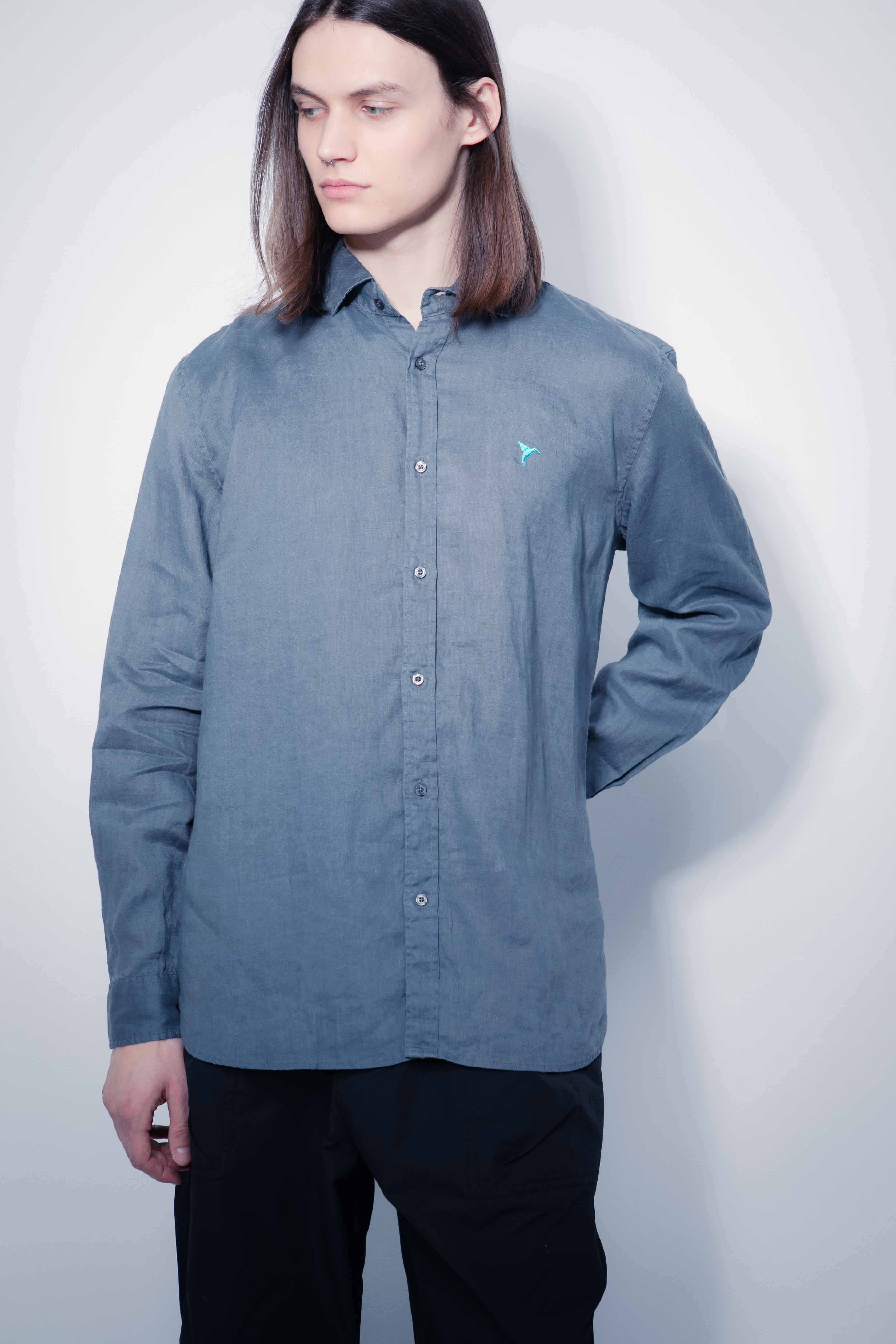 BASIC SHIRT GREY - Image 3