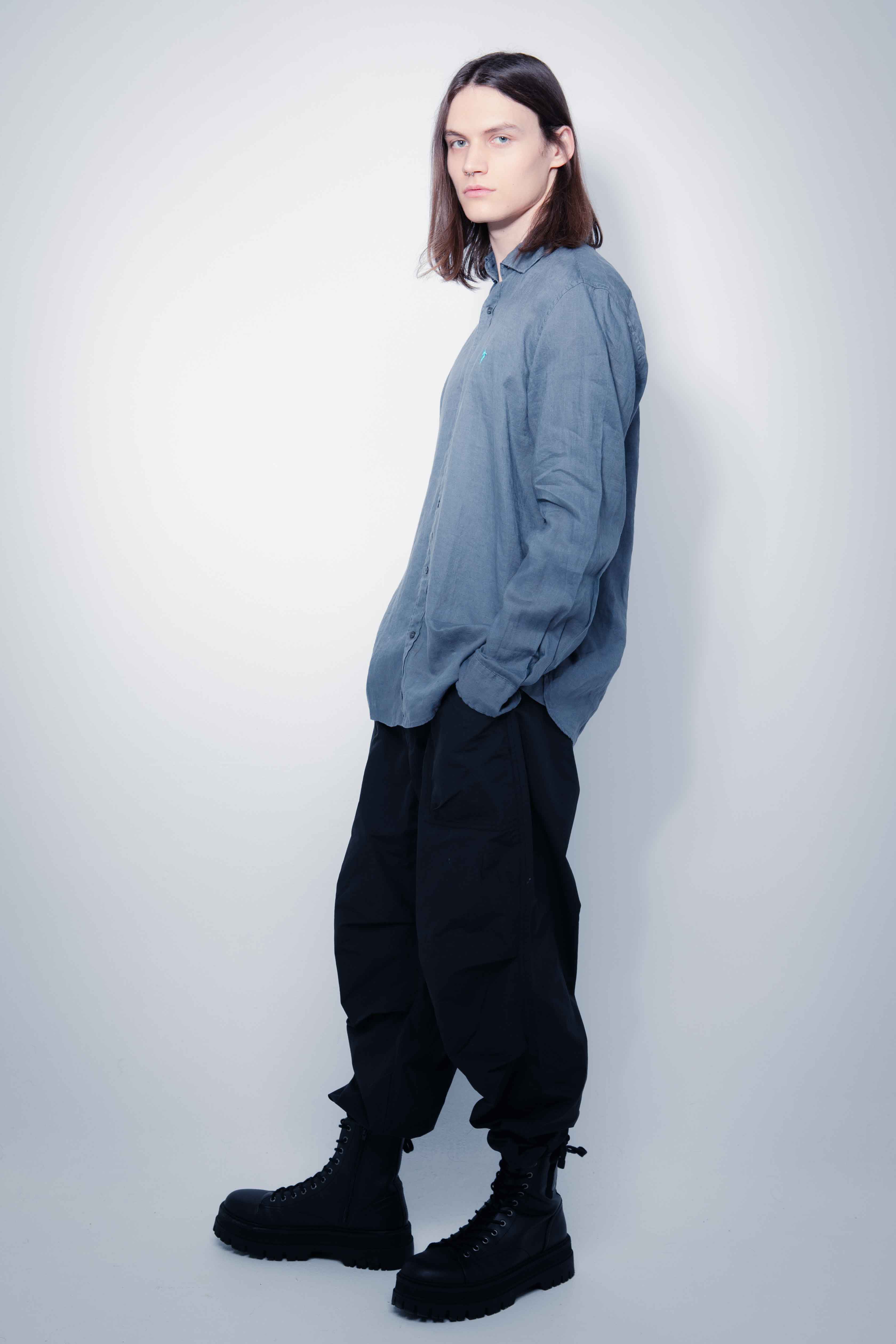 BASIC SHIRT GREY - Image 4