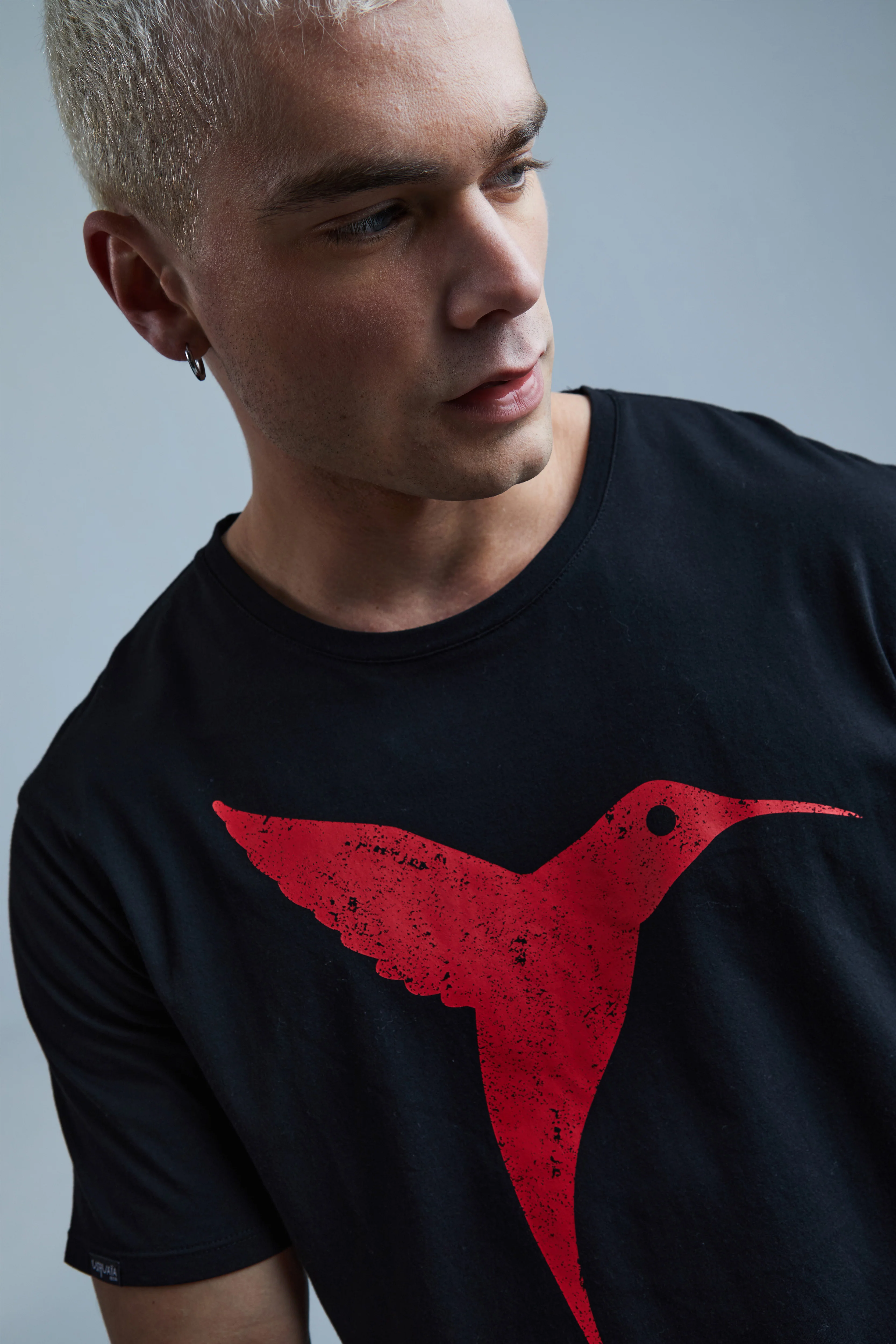 Ushuaïa Logo Tee – SS23 – Black (Cracked) - Image 5