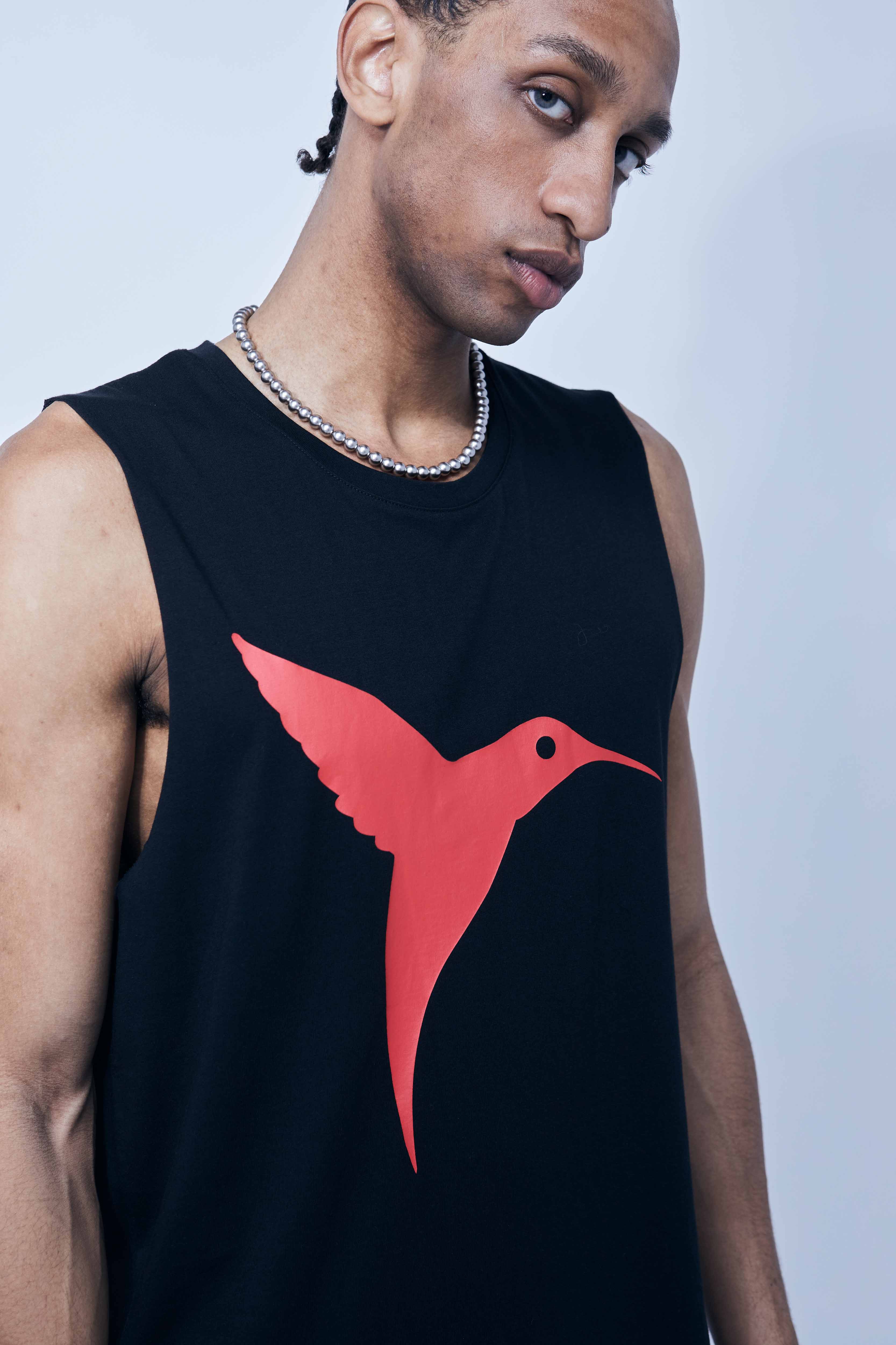 Ushuaïa Logo Tank – SS24 – Black - Image 4