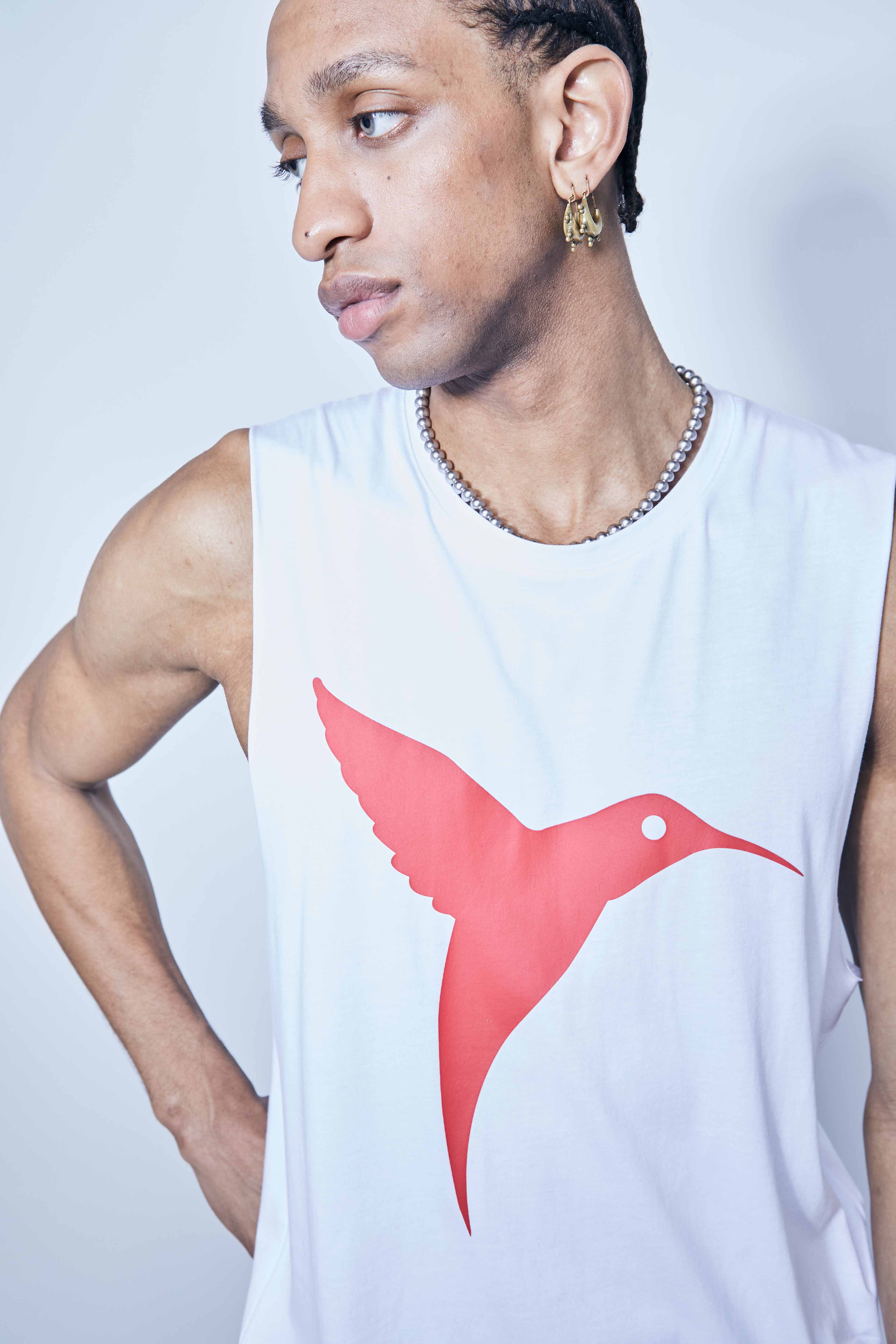 Ushuaïa Logo Tank – SS24 – White - Image 3