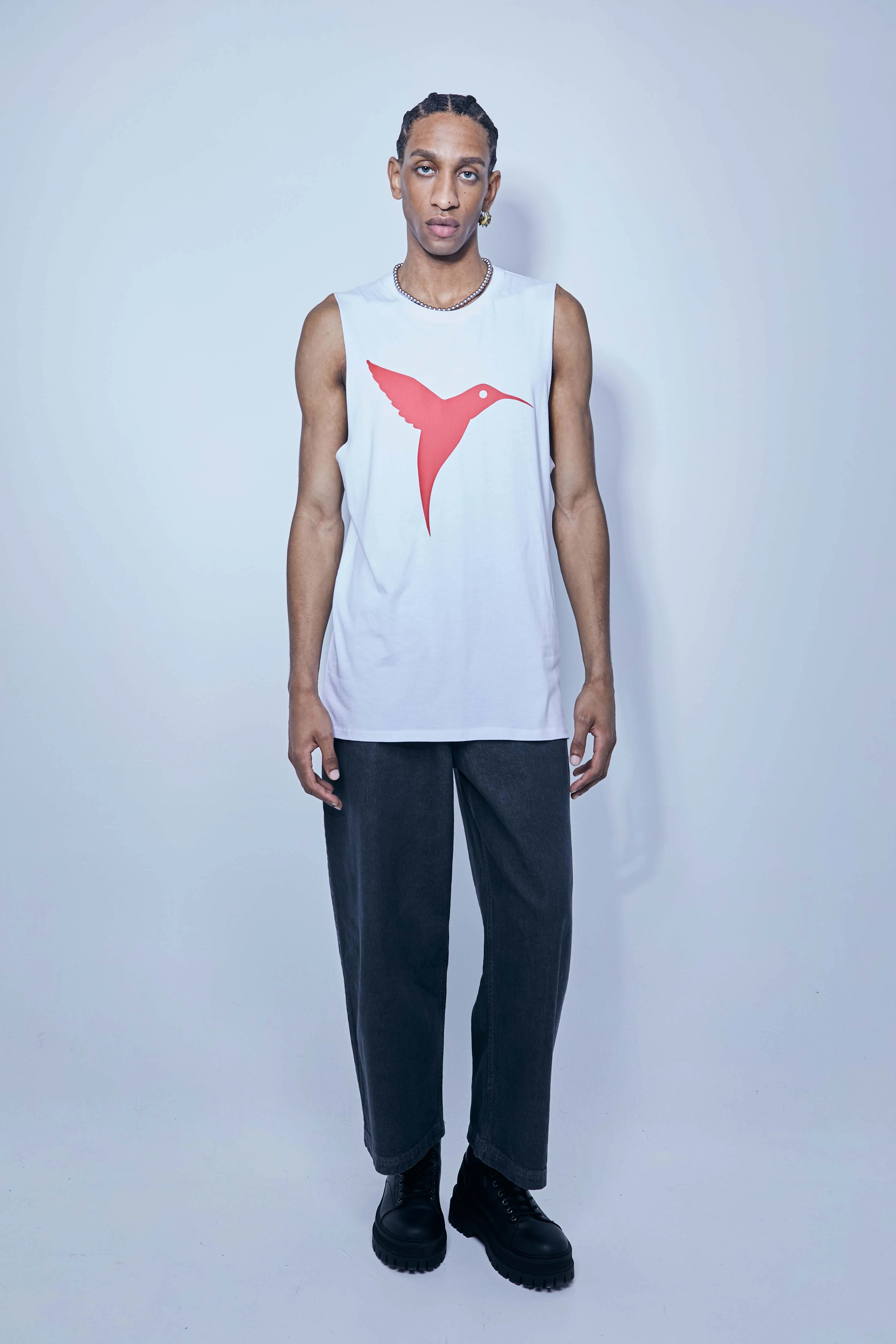 Ushuaïa Logo Tank – SS24 – White - Image 4