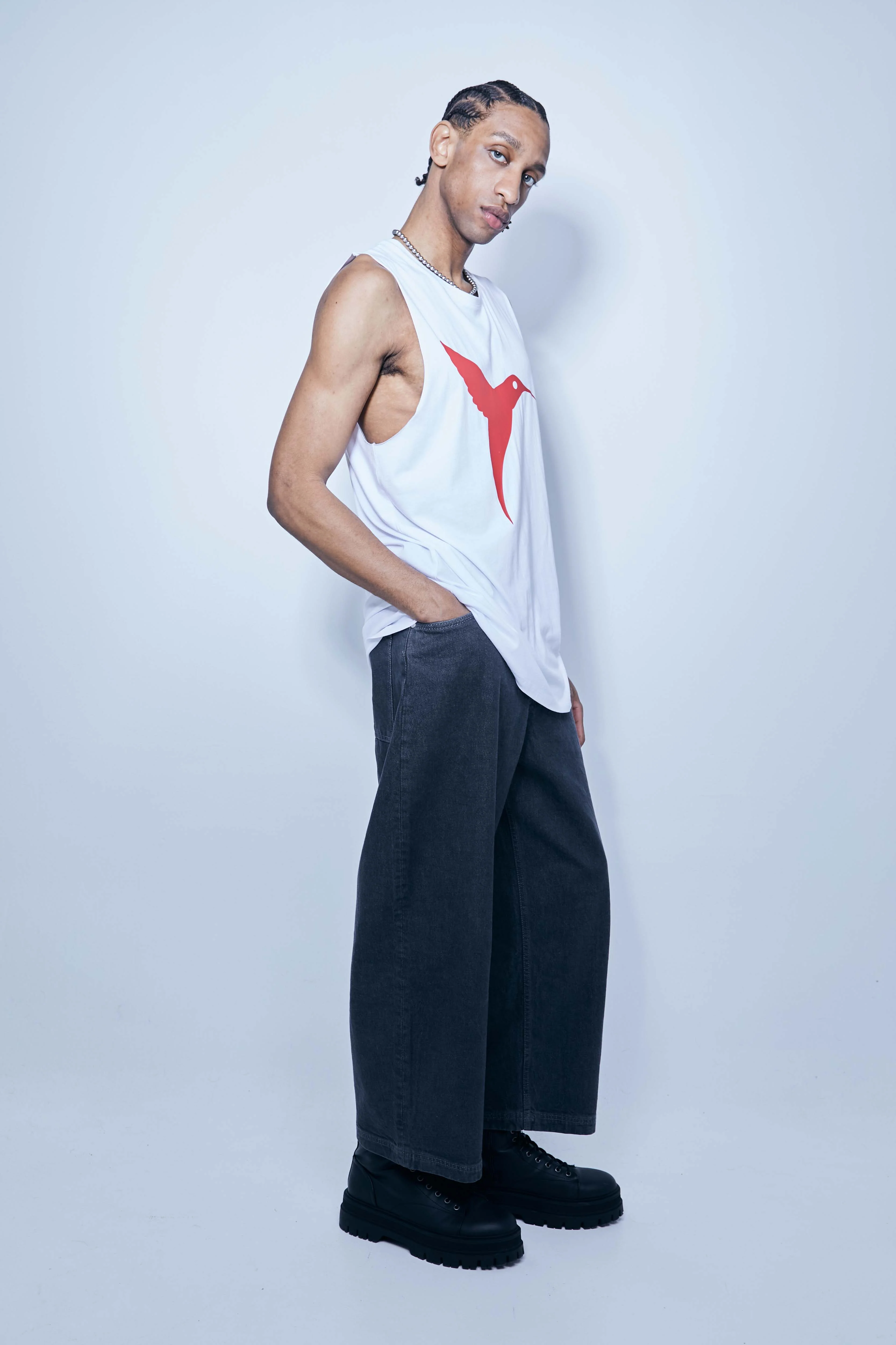 Ushuaïa Logo Tank – SS24 – White - Image 5